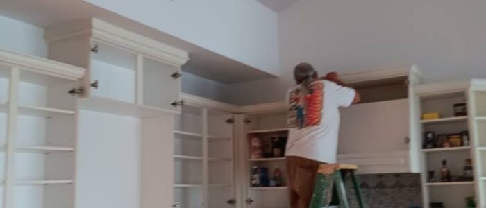 siesta-key-kitchen-cabinet-painting-in-progress